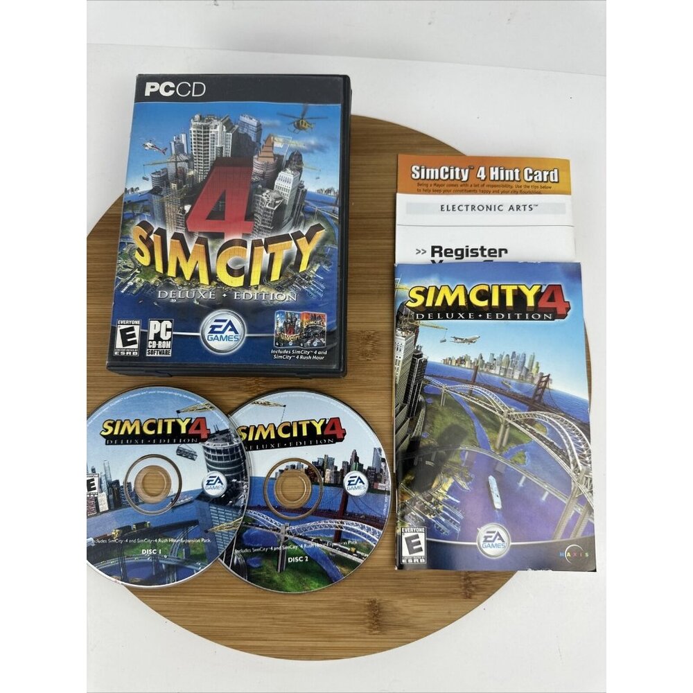 SimCity 4: Deluxe Edition. EA, PC / Windows,‎ 2003. CD-ROMs.